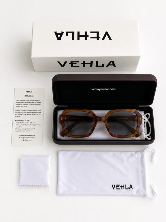 Vehla Dixie Sunglasses VS131 Tortoise Frame Gray Lens Complete Set main image 5